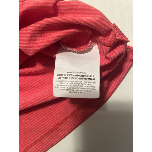 Nike Golf Dri Fit Polo Shirt Red/Orange PinStriped Mens Medium M - Picture 5 of 12